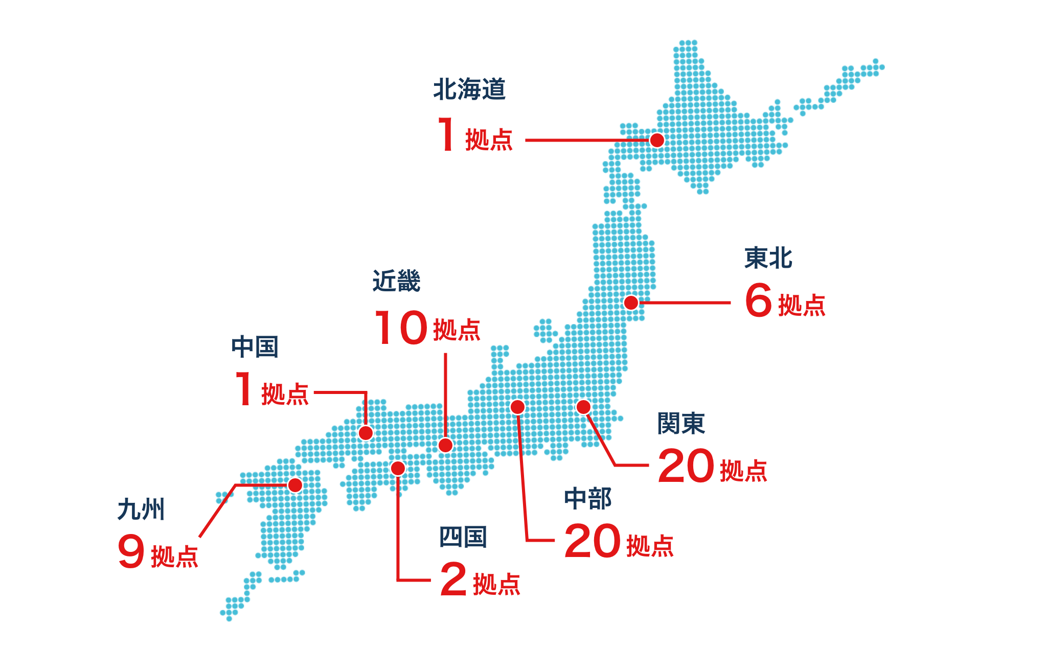 事業所のマップ