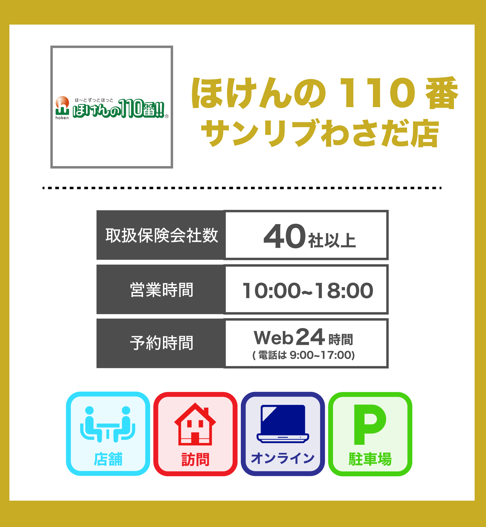 ほけんの110番 サンリブわさだ店